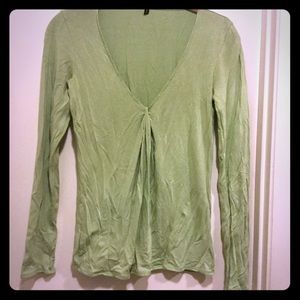 Ellie Tahari Green Top Sz S/P